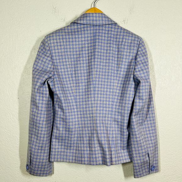 Sisley Lilac Triple Button Blazer Italy Jacket Lilac Career Casual - 42 - Picture 4 of 6